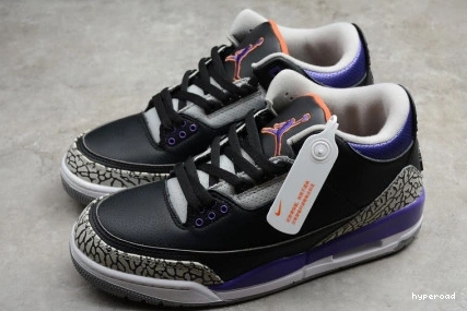 Hyperoad 3 BLACK PURPLE JORDAN RETRO - COURT 1112